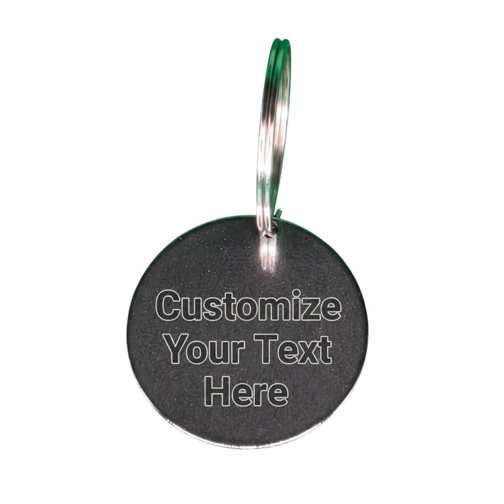 Round Stainless Steel Keychain